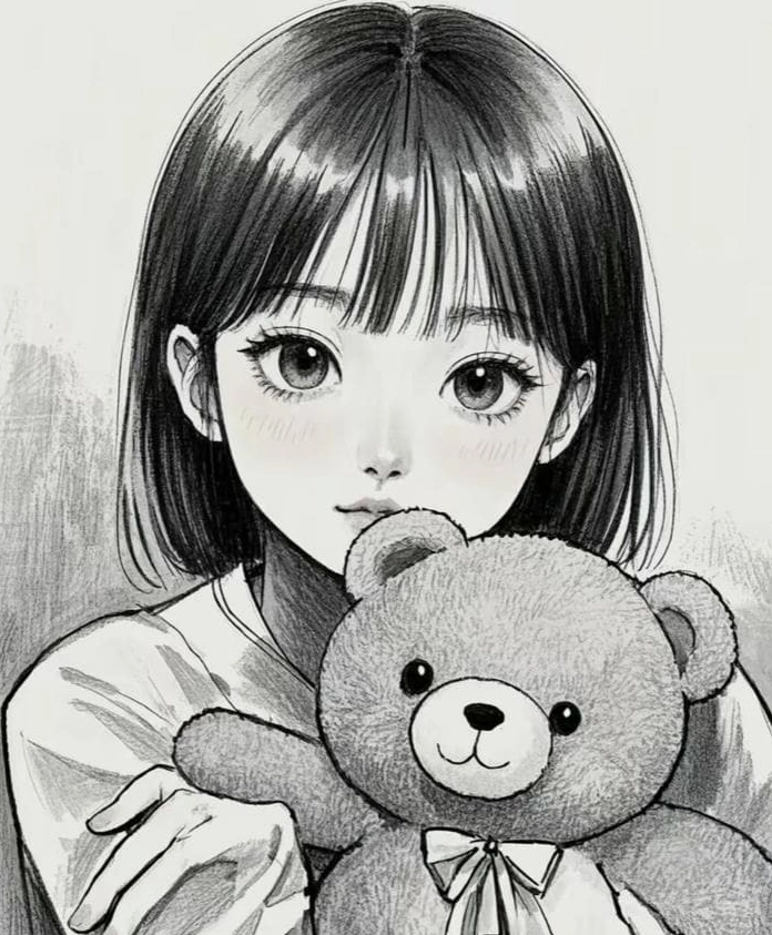 Avatar Anime Nữ Đen Trắng: Lời Thì Thầm Của Tâm Hồn Trầm Lặng