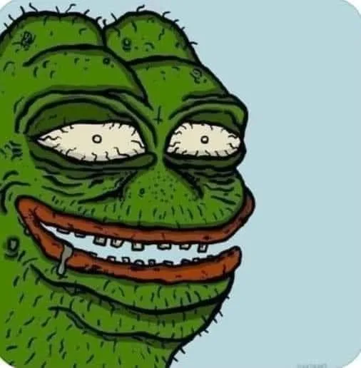 Avatar ếch xanh meme dễ thương cho các trang cá nhân.