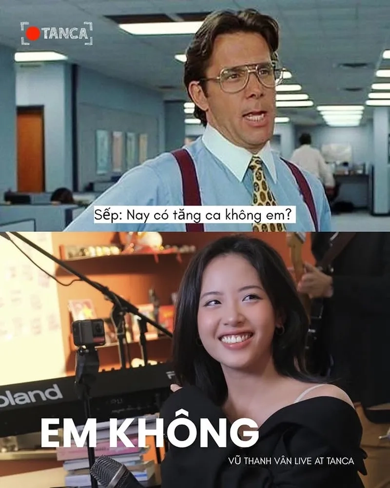 Đêm dài không lối thoát trong meme tăng ca