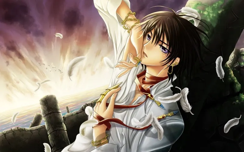 Hình nền anime cute ngầu phù hợp cho những ai yêu thích phong cách mạnh mẽ