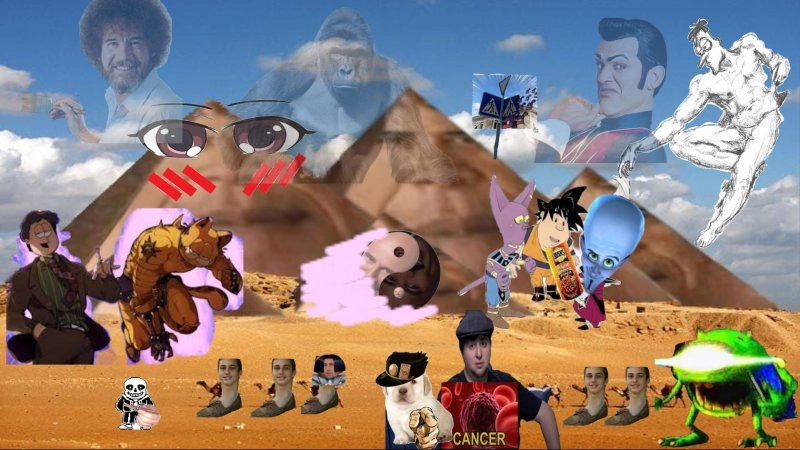 Hình nền meme cho máy tính độc lạ, thu hút ánh nhìn.