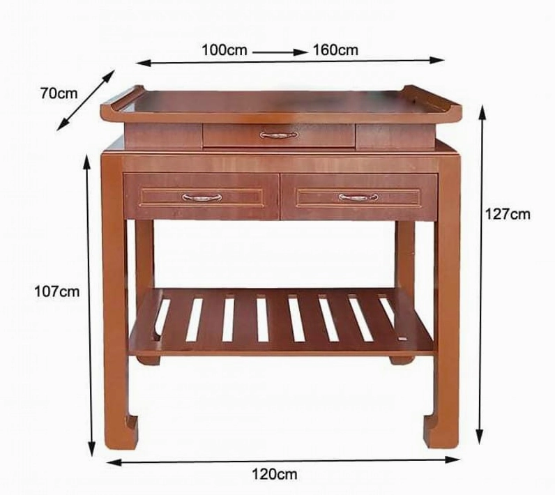 Kích thước bàn thờ phong thủy chuẩn 2026 và cách chọn theo Lỗ Ban