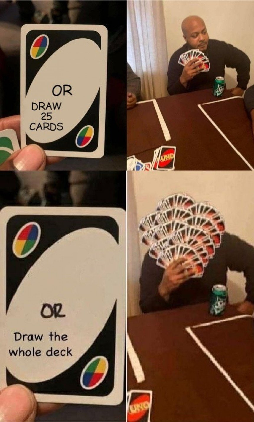 Meme uno đảo ngược luôn tạo ra những tình huống đảo chiều bất ngờ và vui nhộn!