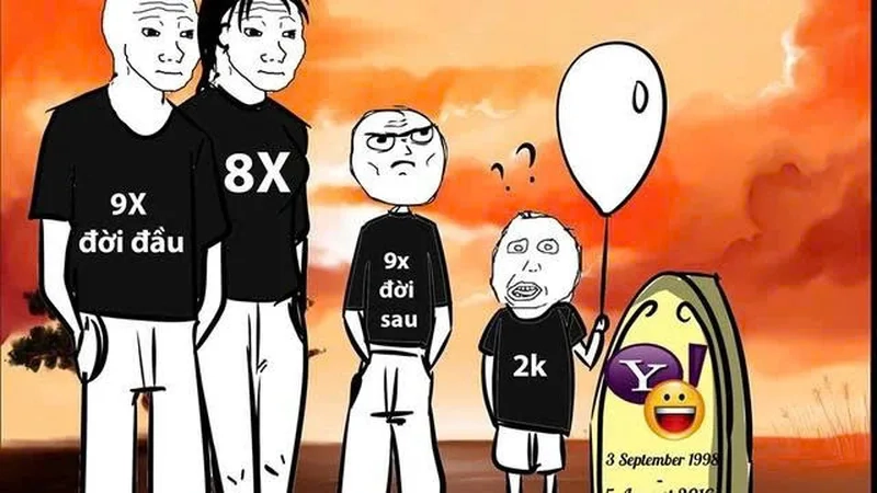 Nhớ lại kỷ niệm qua meme tuổi thơ dữ dội cực chất
