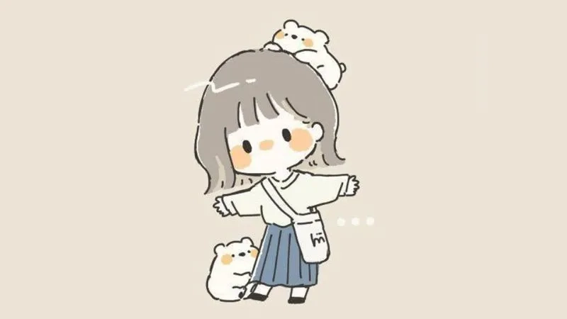 Tình bạn đáng nhớ qua hình ảnh chibi cute bạn thân dễ thương